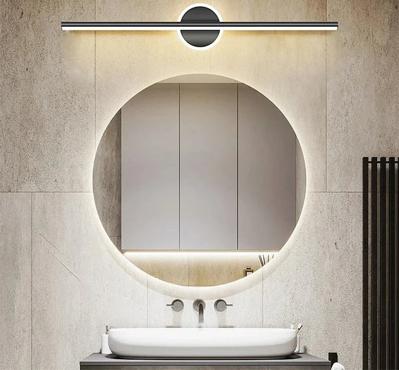 Applique murale LED moderne – Bande lumineuse noir ou or