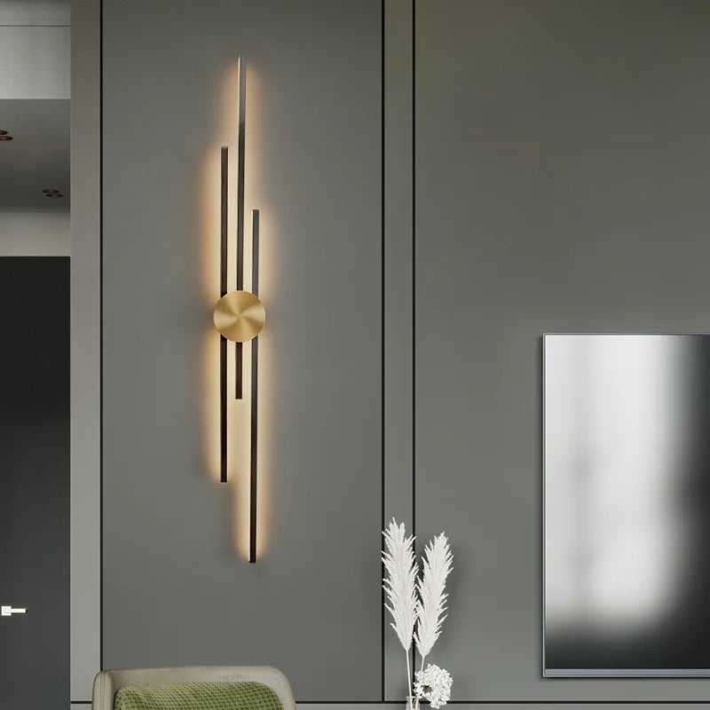 Applique murale LED longiligne en aluminium – Design moderne