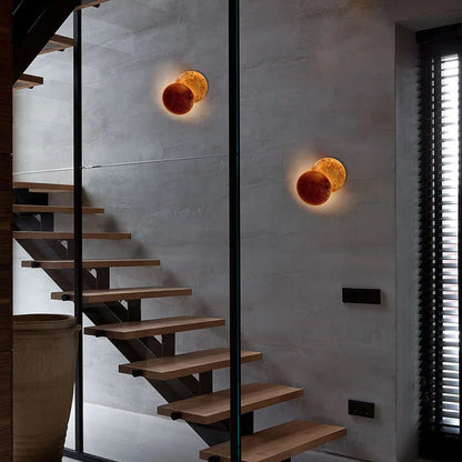 Applique murale ronde design éclipse – Éclairage moderne