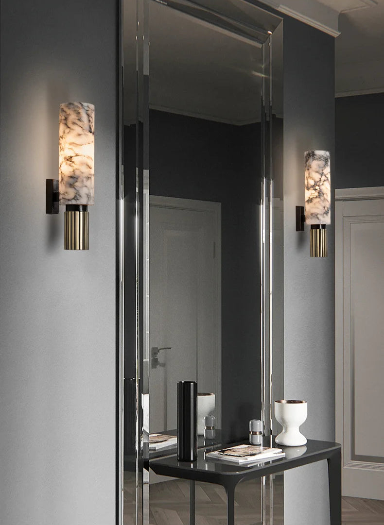 Applique murale en marbre LED – Design moderne