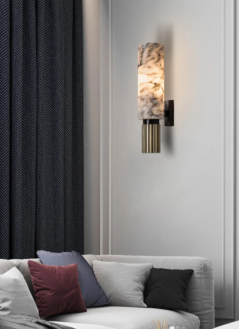 Applique murale en marbre LED – Design moderne