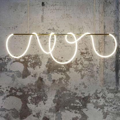 Lustre LED minimaliste – Sculpture lumineuse moderne