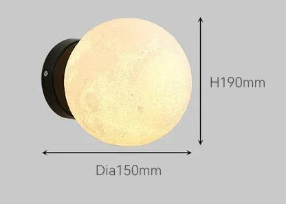 Lampadaire LED boule de verre – Trépied métal noir moderne