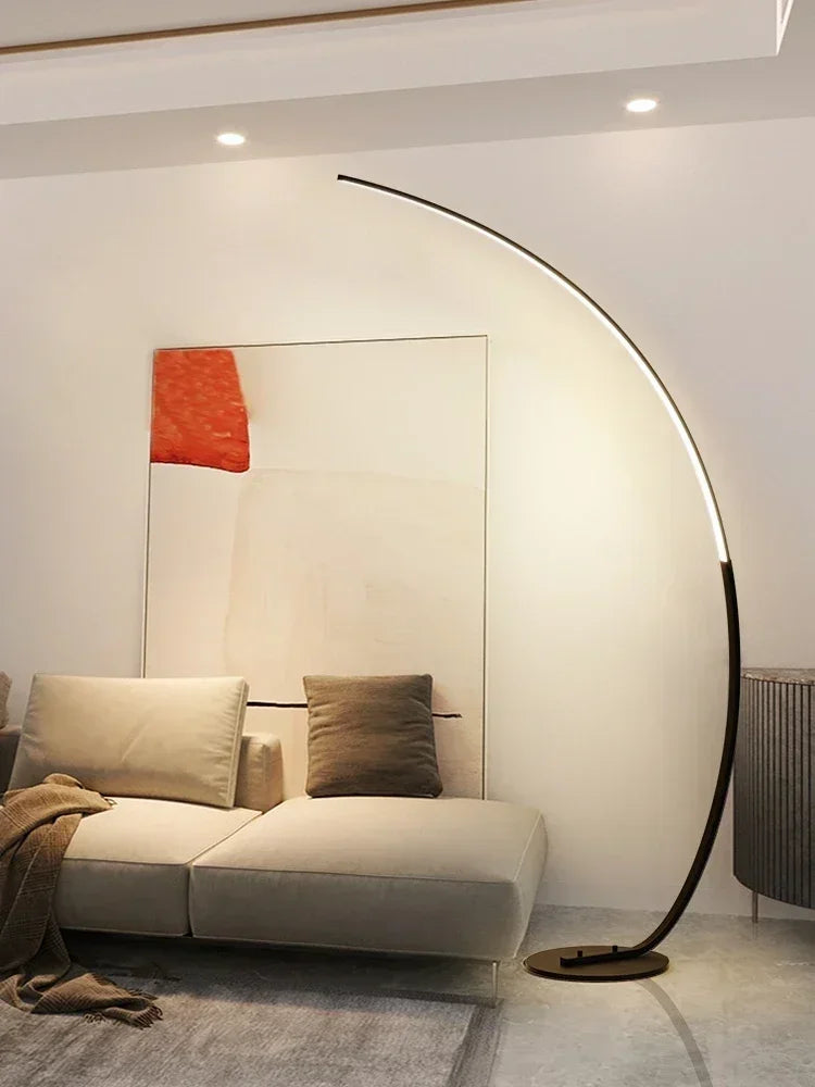 Lampadaire LED d’angle – Arc design moderne