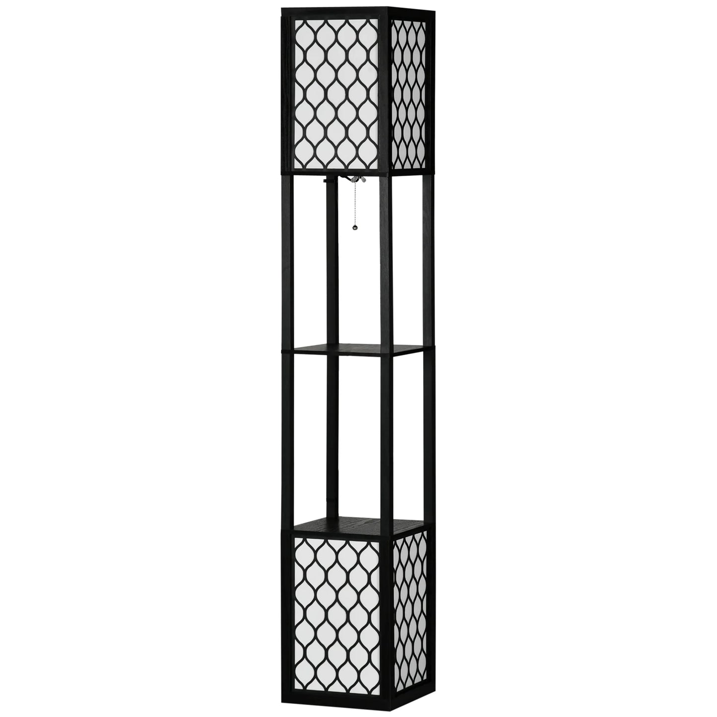 Lampadaire avec étagères – Design moderne