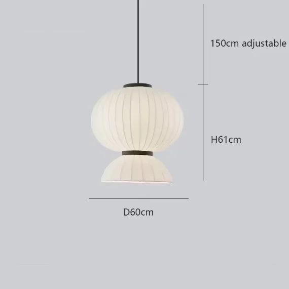 Lampe suspendue japonaise en papier de riz – Lanterne élégante
