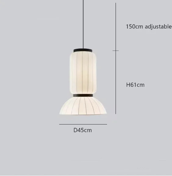 Lampe suspendue japonaise en papier de riz – Lanterne élégante