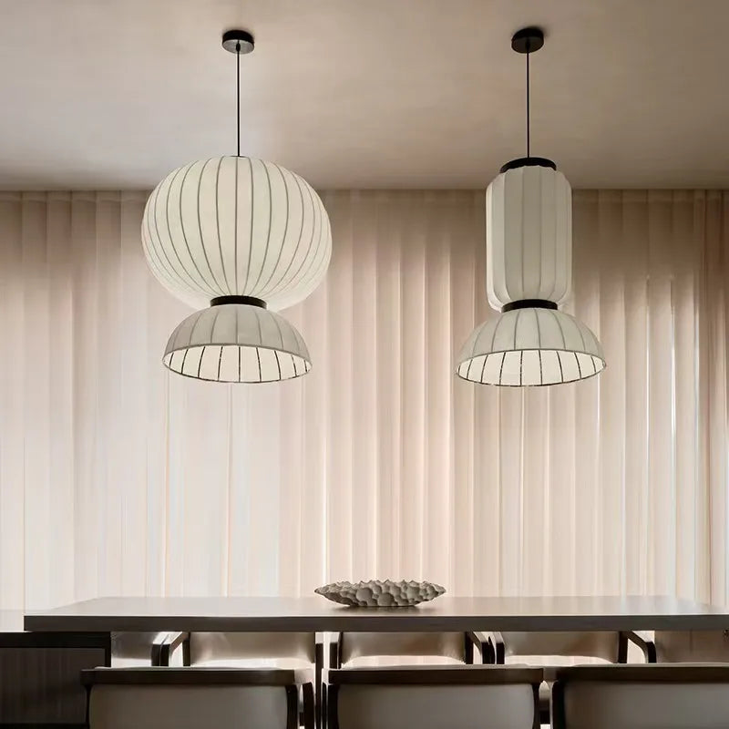 Lampe suspendue japonaise en papier de riz – Lanterne élégante