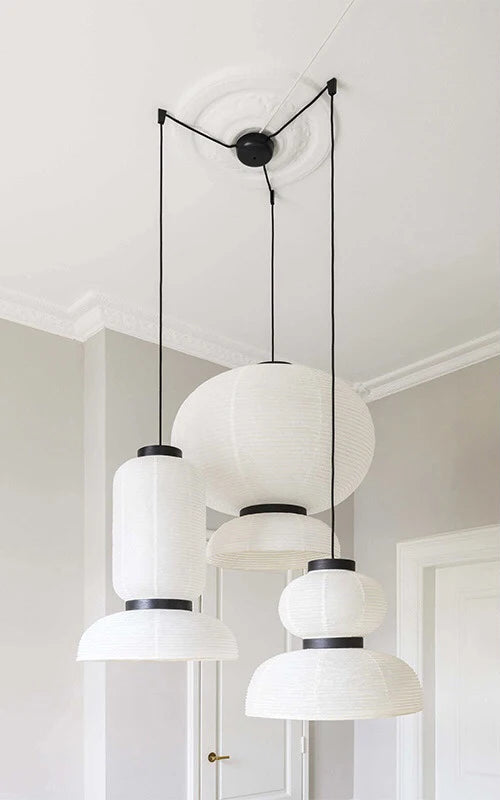 Lampe suspendue japonaise en papier de riz – Lanterne élégante