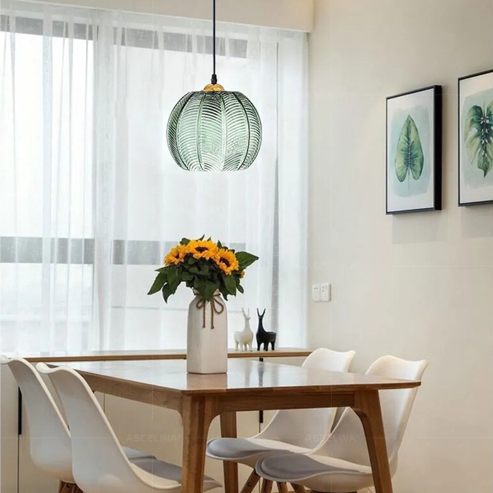 Suspension boule en verre – Luminaire décoratif