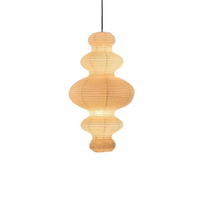 Lampe suspendue en papier de riz – Décoration artistique