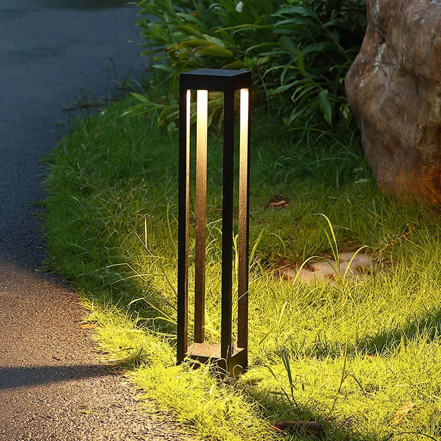 Lampe de jardin en aluminium étanche – Pilier lumineux extérieur