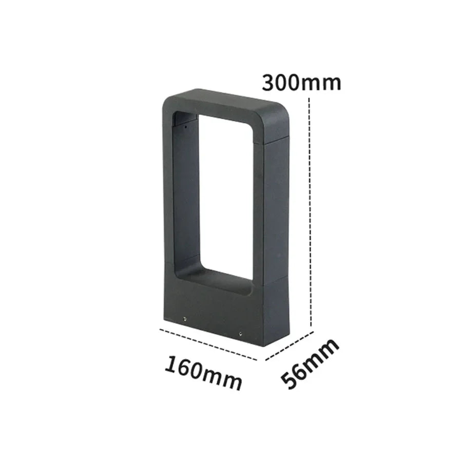 Lampe de jardin en aluminium étanche – Pilier lumineux extérieur