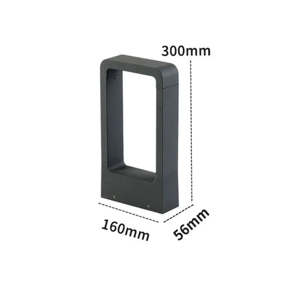 Lampe de jardin en aluminium étanche – Pilier lumineux extérieur
