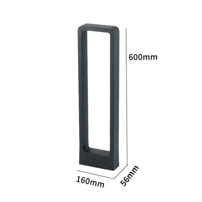 Lampe de jardin en aluminium étanche – Pilier lumineux extérieur