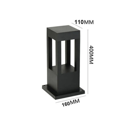 Lampe de jardin en aluminium étanche – Pilier lumineux extérieur