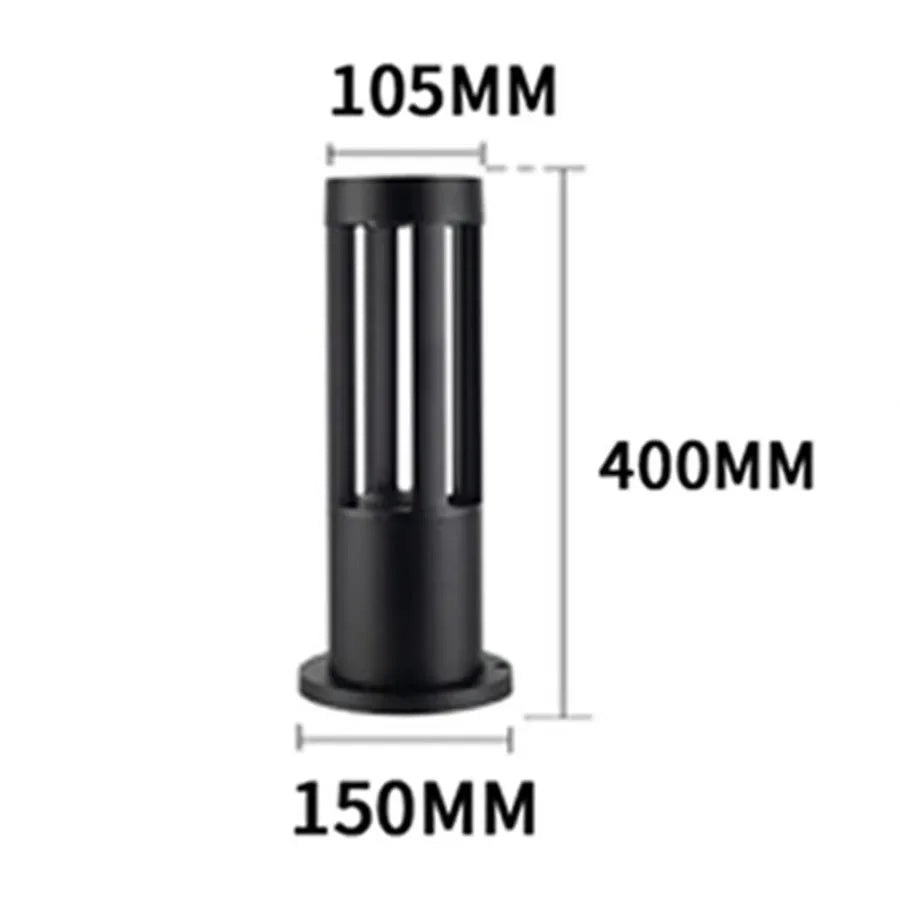 Lampe de jardin en aluminium étanche – Pilier lumineux extérieur