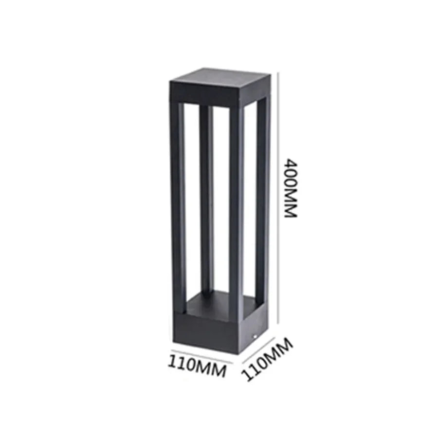 Lampe de jardin en aluminium étanche – Pilier lumineux extérieur
