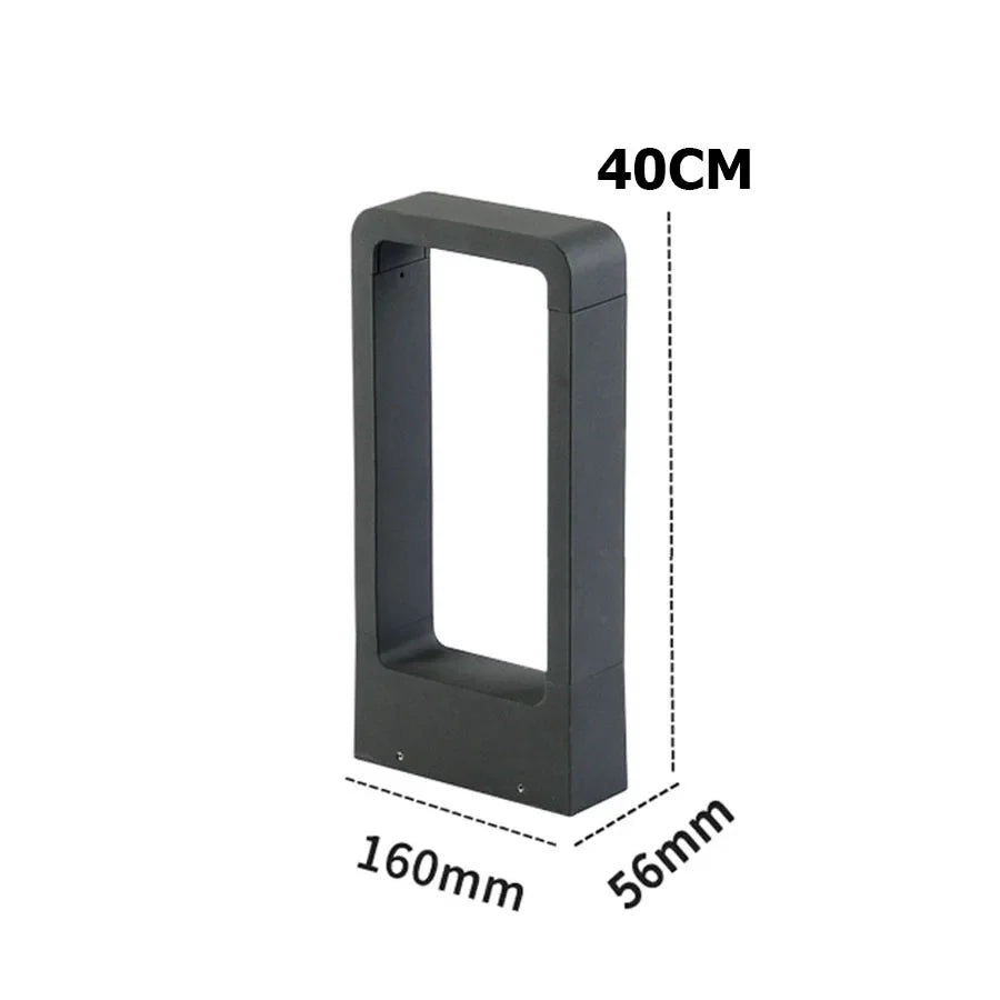 Lampe de jardin en aluminium étanche – Pilier lumineux extérieur