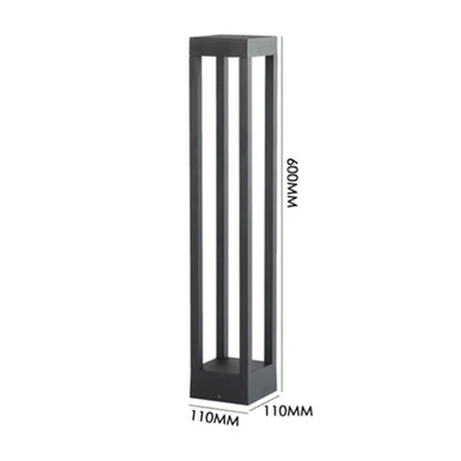 Lampe de jardin en aluminium étanche – Pilier lumineux extérieur