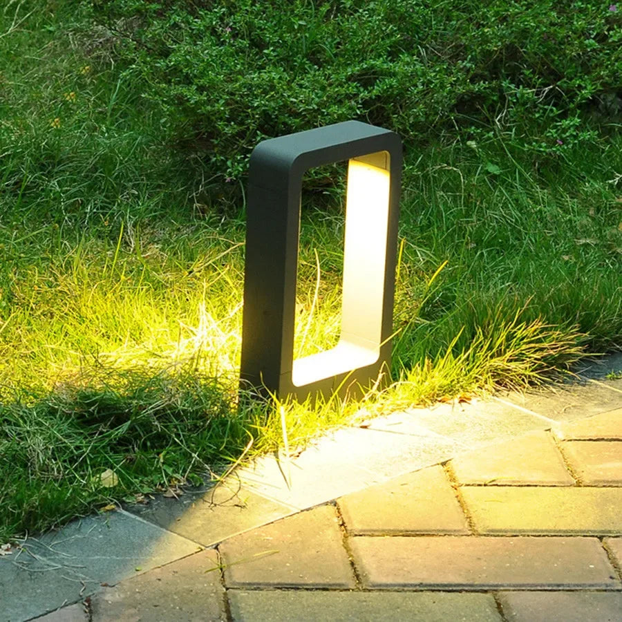 Lampe de jardin en aluminium étanche – Pilier lumineux extérieur