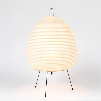 Lampe de table japonaise Akari – Papier de riz sur trépied