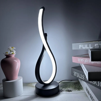 Lampe de table LED art déco – Design tactile créatif