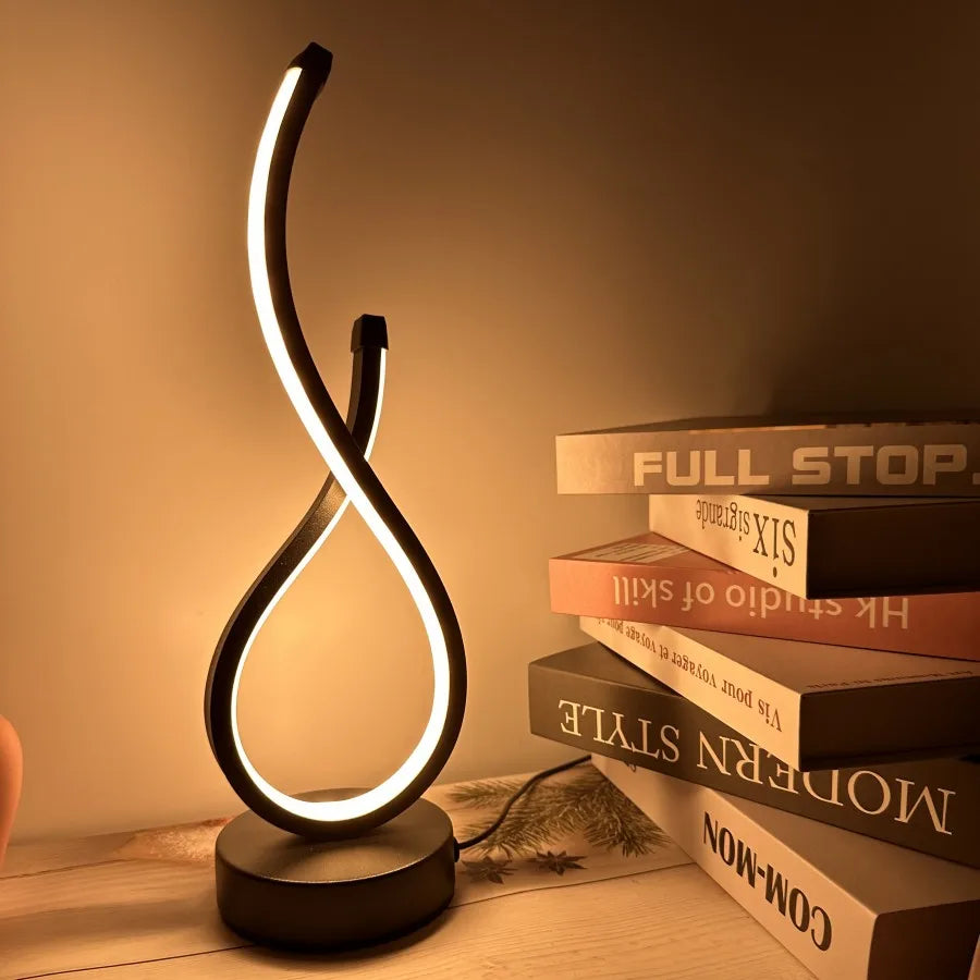 Lampe de table LED art déco – Design tactile créatif