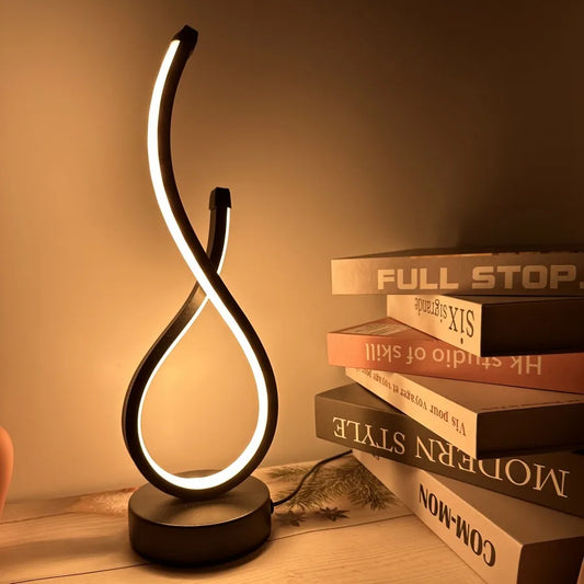 Lampe de table LED art déco – Design tactile créatif