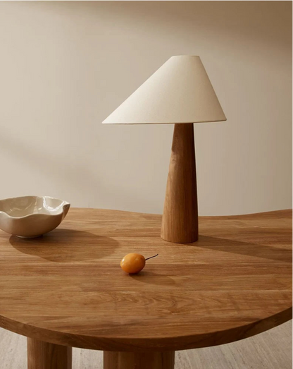 Lampadaire en bois de chêne – Style japonais wabi-sabi