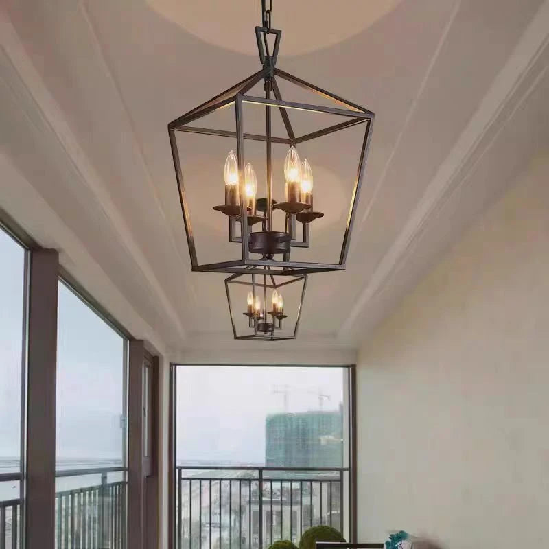 Lustre industriel nordique noir – Design élégant