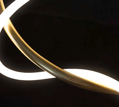 Lustre LED minimaliste – Sculpture lumineuse moderne