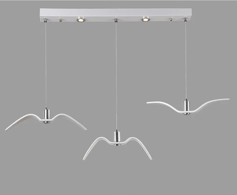 Lustre LED mouettes – Design nordique aérien