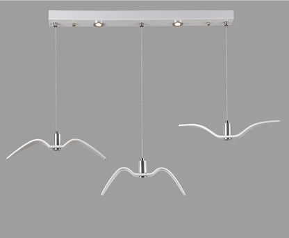 Lustre LED mouettes – Design nordique aérien