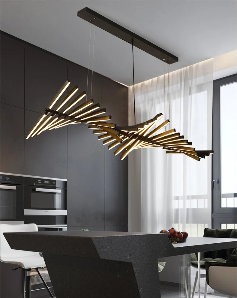 Lustre spirale design contemporain – Luminaire moderne