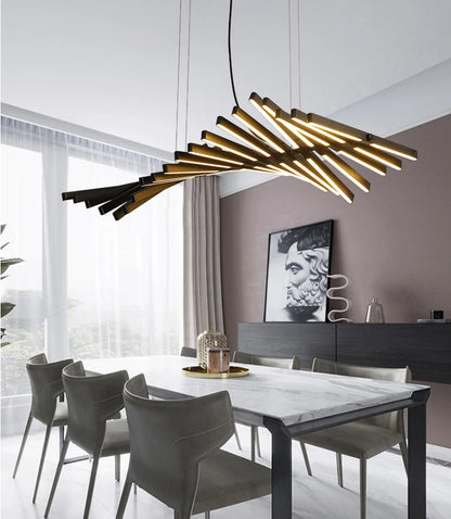 Lustre spirale design contemporain – Luminaire moderne