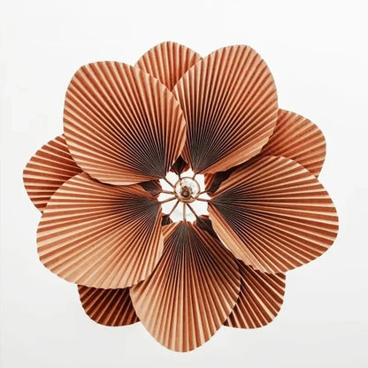 Lustre en papier design nordique – Suspension fleur faite main