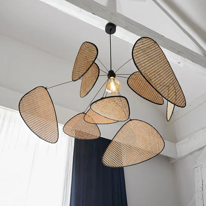 Lustre en Rotin & Bambou Design - Suspension Naturelle Artisanale
