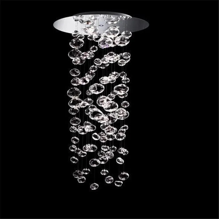 Lustre en verre bullé Murano – Suspension LED design moderne