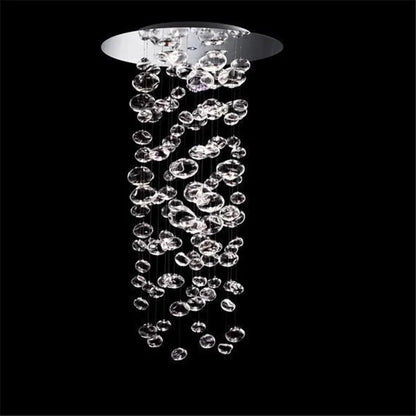 Lustre en verre bullé Murano – Suspension LED design moderne
