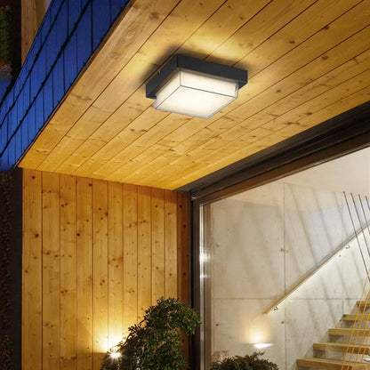 Plafonnier LED extérieur carré étanche IP65 – Éclairage moderne