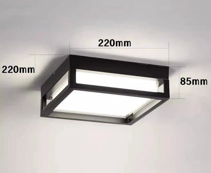 Plafonnier LED extérieur carré étanche IP65 – Éclairage moderne