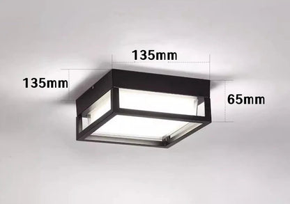 Plafonnier LED extérieur carré étanche IP65 – Éclairage moderne