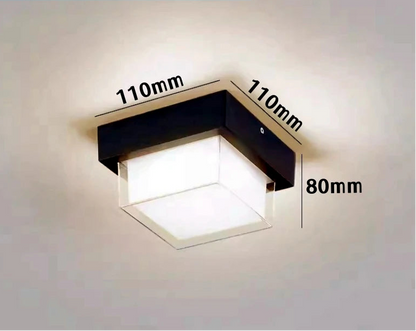 Plafonnier LED extérieur carré étanche IP65 – Éclairage moderne