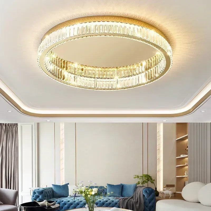 Plafonnier en cristal LED – Design moderne