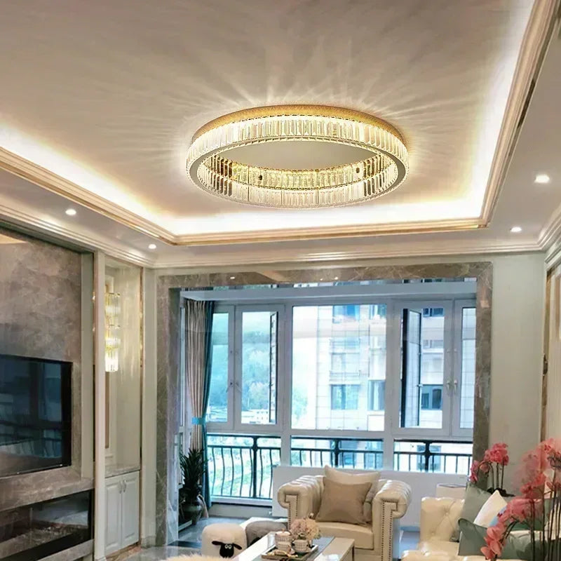 Plafonnier en cristal LED – Design moderne