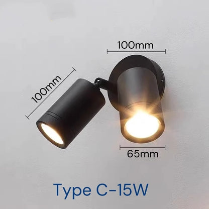 Projecteur LED extérieur double tête étanche IP65 – Éclairage orientable