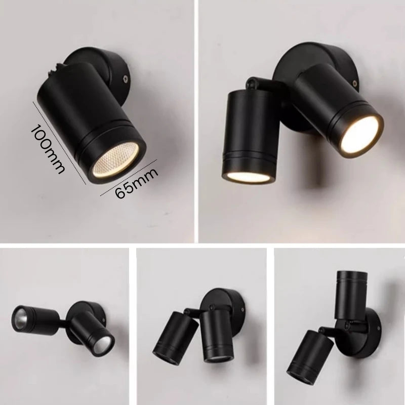 Projecteur LED extérieur double tête étanche IP65 – Éclairage orientable