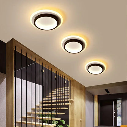 Plafonnier LED moderne noir ou doré – Design élégant