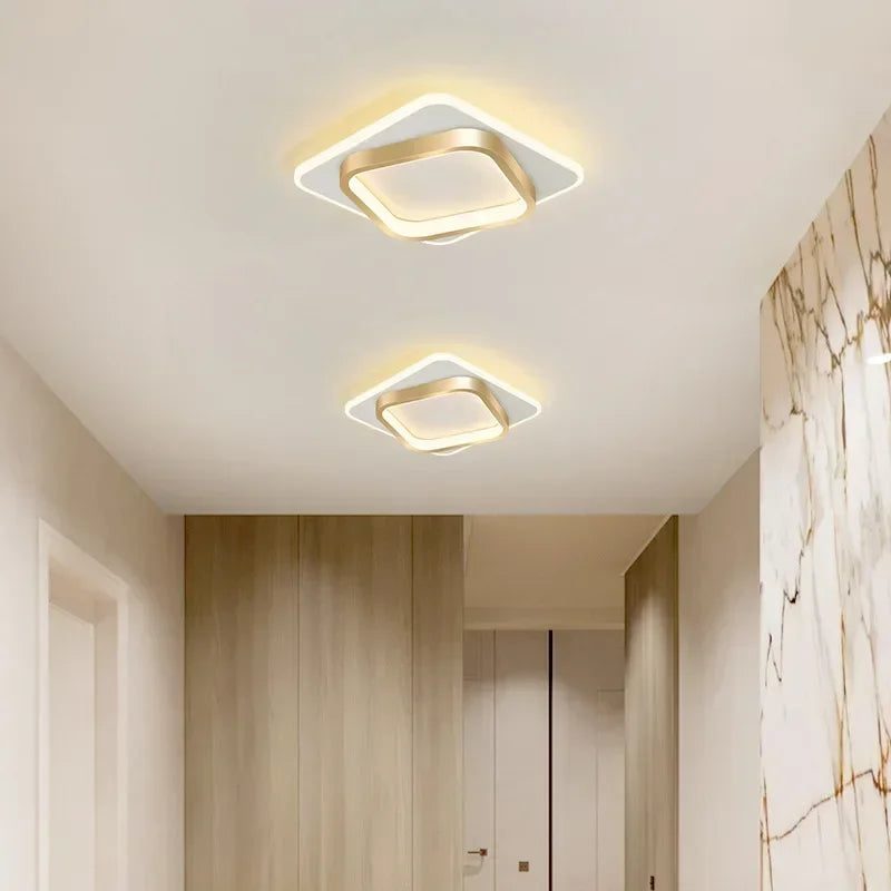 Plafonnier LED moderne noir ou doré – Design élégant